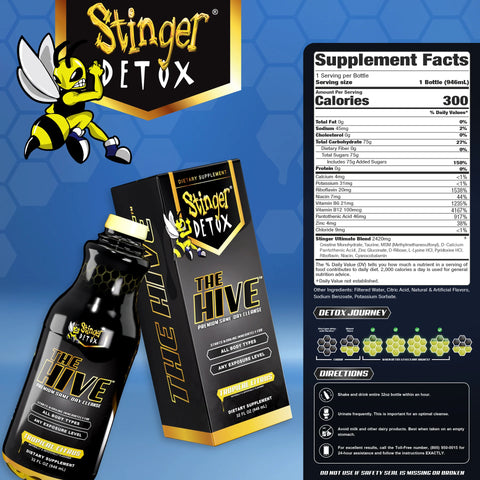 Stinger Detox The Hive| Premium Same Day Cleanse| 32oz