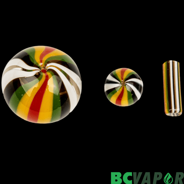 Multi Colour Terp Slurper Heat Bead & Cap Set G1326