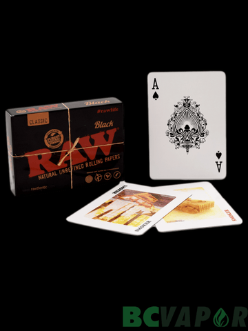 RAW BLACK PLAYING CARDS