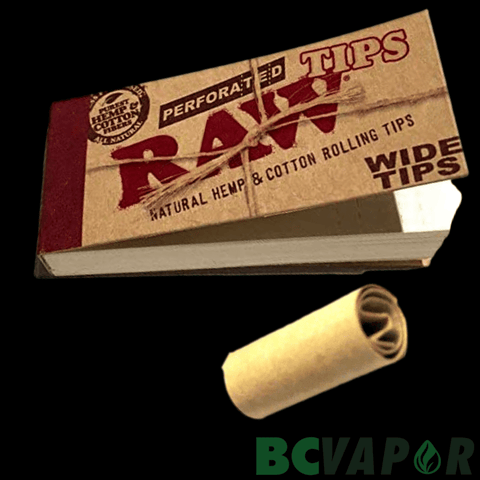 Raw Perforated Wide Tips Booklet of 50