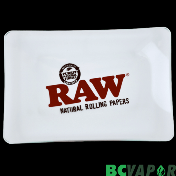 Raw Clear Glass Mini Rolling Tray