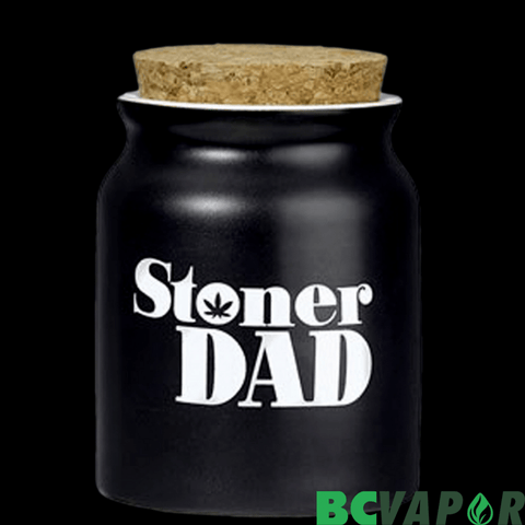 Stoner Dad Ceramic Stash Jar